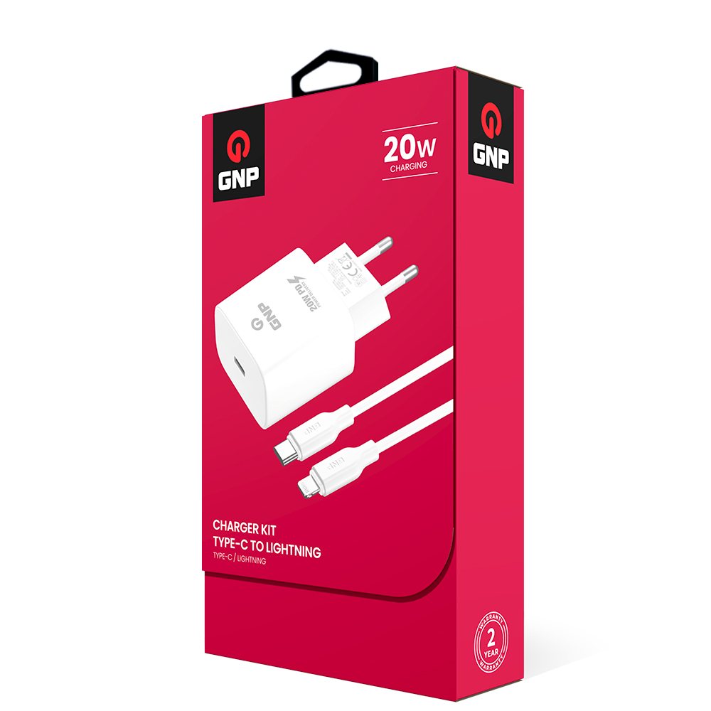 GNP 20W Lightning Kablo Ve Şarj Cihazı