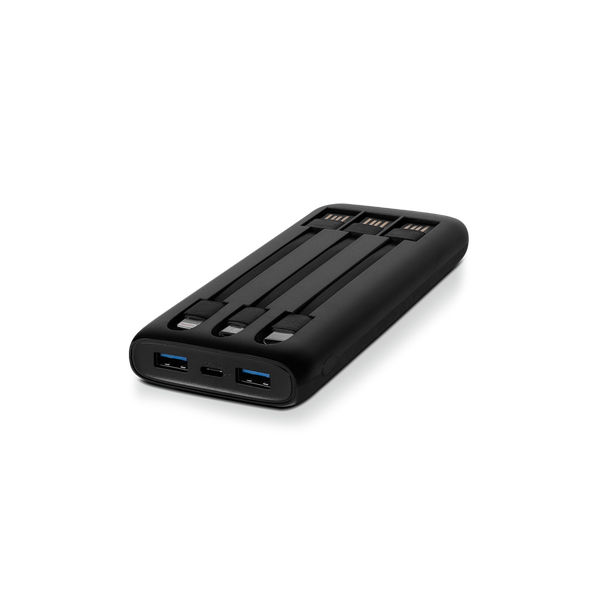 ttec PowerSlim Trio LCD 10.000mAh PD 22,5W Dahili Kablolu Taşınabilir Şarj Aleti / Powerbank