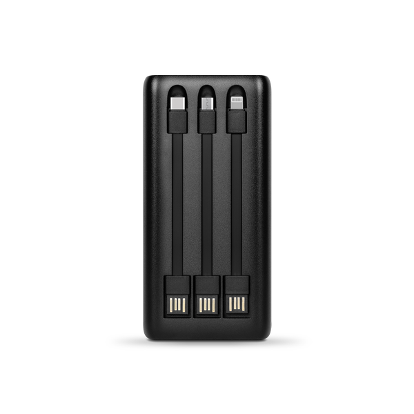 ttec PowerSlim Trio LCD 10.000mAh PD 22,5W Dahili Kablolu Taşınabilir Şarj Aleti / Powerbank