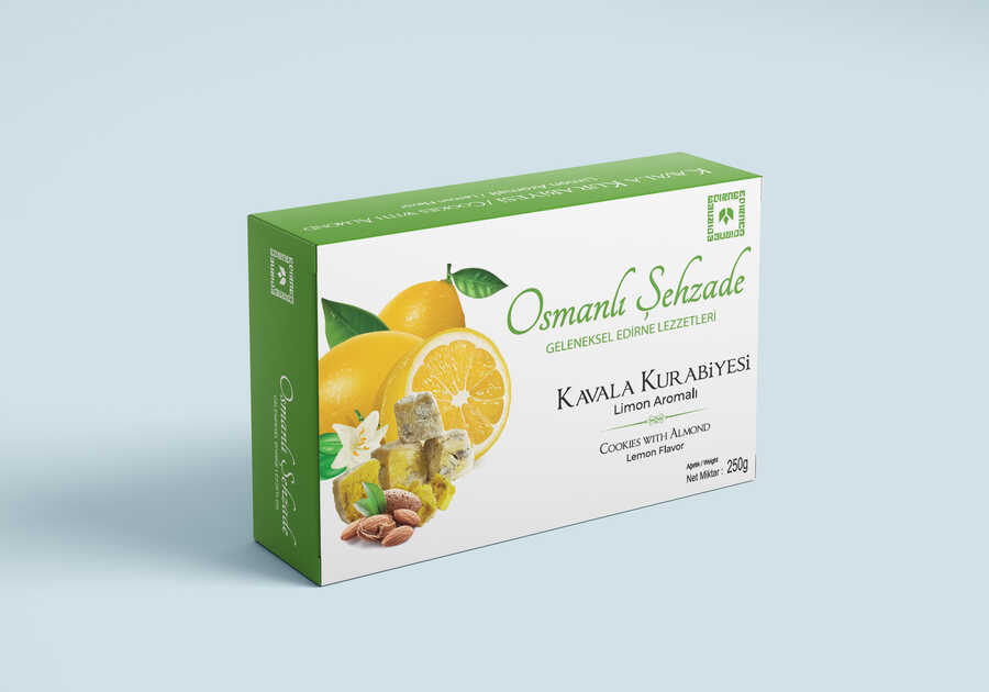 Limon Aromalı Kavala Kurabiyesi 250gr
