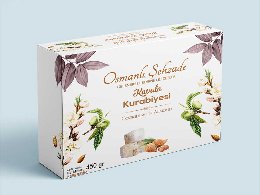 Kavala Kurabiyesi 450gr (Kare Kesim)