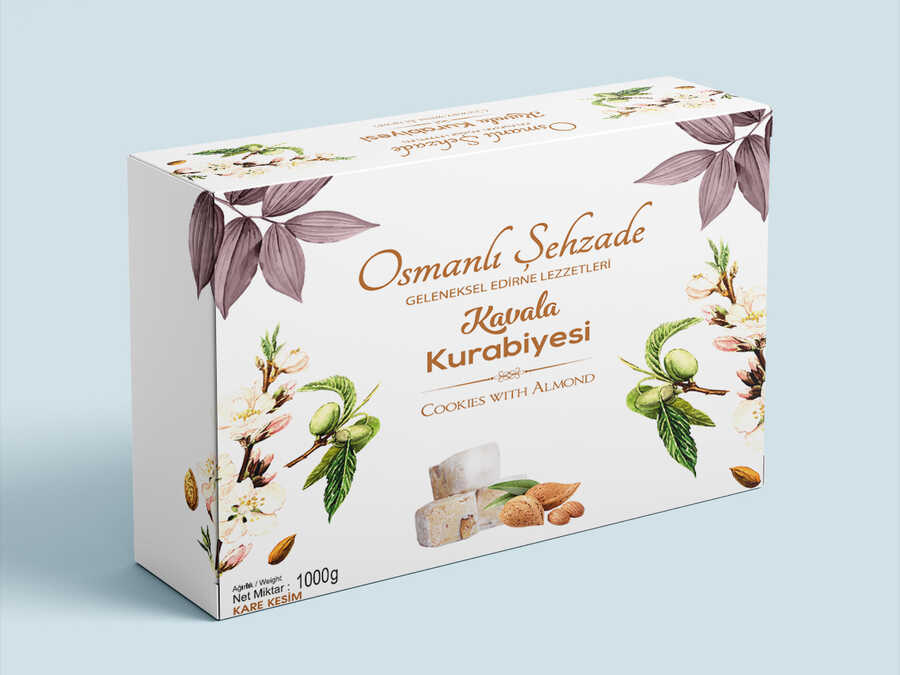 Kavala Kurabiyesi 1000gr (Kare Kesim)