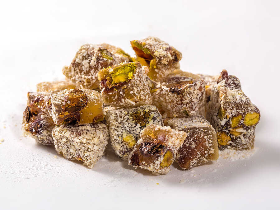 Antep Fıstıklı Çifte Kavrulmuş Lokum 500gr.