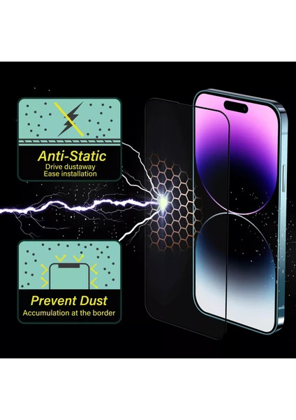 poin tech iphone 15 pro hayalet ekran koruycu 