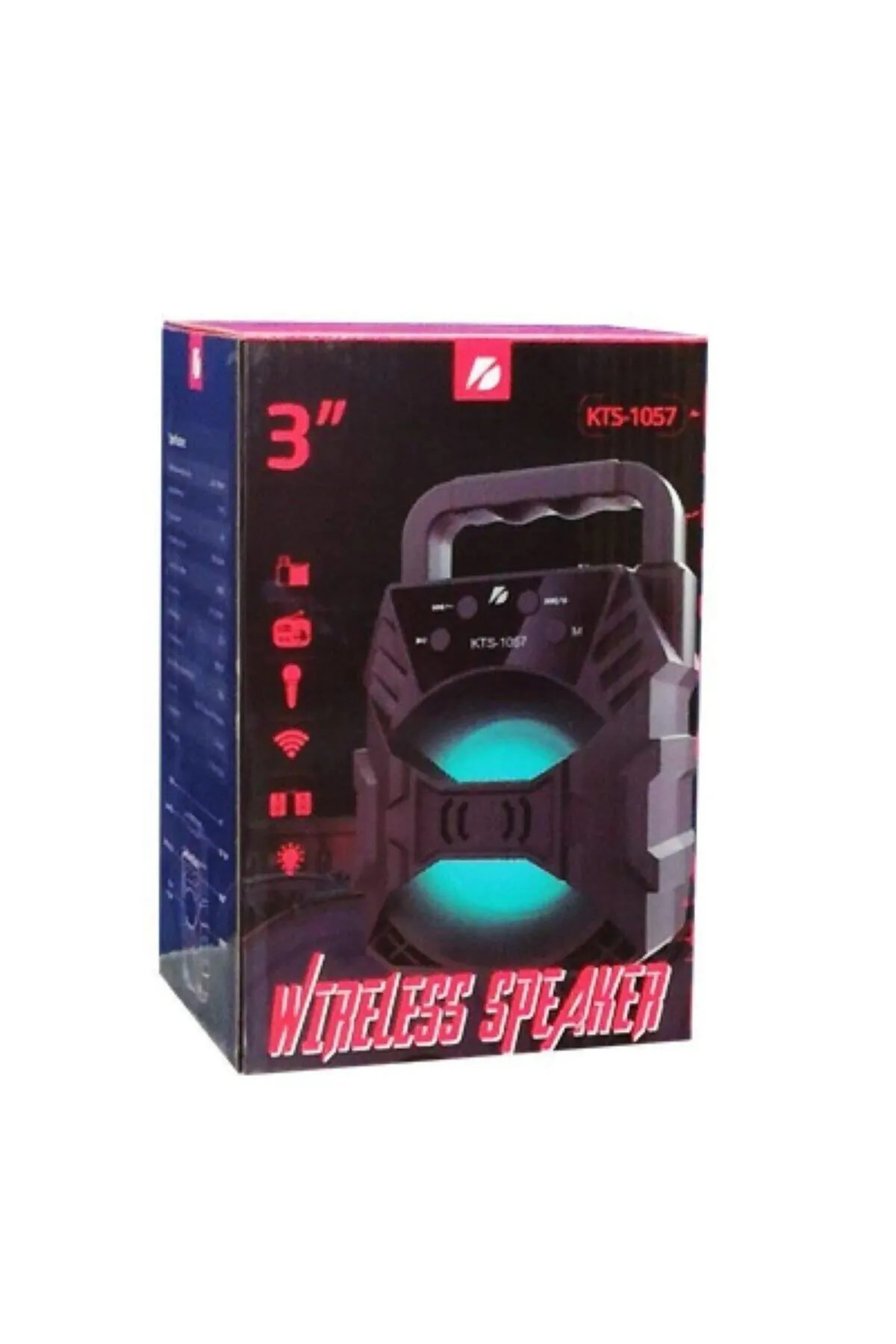 Torima Kts-1057 Işıklı Bluetooth Hoparlör Siyah
